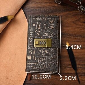 Code Book With Lock Diary Notebook European Style Retro Notebook Simple Notepad 