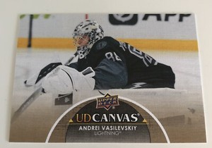 NHL Card, Andrei Vasilevskiy, UD Canvas, UD2 2021-22, Lightning