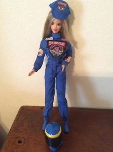 1995 NASCAR 50th Special Edition Barbie Doll w/ Stand, Hat and Helmet - Picture 1 of 8