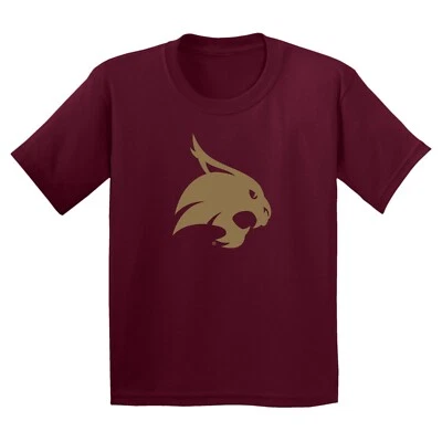 Texas State Bobcats Primary Logo Youth T-Shirt - Maroon - Image 1 of 4