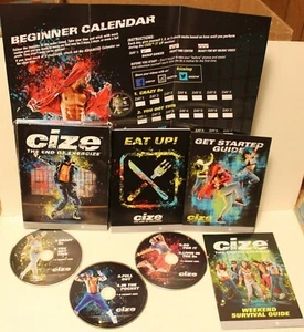 CIZE Beachbody Shaun T dance workout fitness 3 DVDs nutrition guide calendar - Imagen 1 de 9