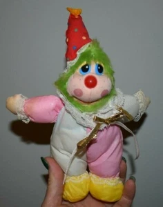 Commonwealth 1987 circo payaso peluche rojo fiesta sombrero 9" juguete - Imagen 1 de 9