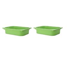 (Lote de 2) Ikea Trofast Storage Box verde 16 ½ x 11 ¾ x 4 " Nuevo 503.080.02