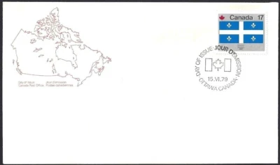 Canadá #822 "BANDERA PROVINCIAL DE QUEBEC" Nuevo 1979 Edición Única Foto 1 de 2