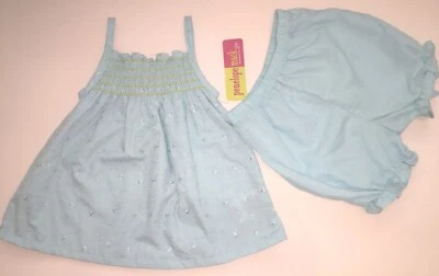 Penelope Mack Toddler Baby Girl 24 Months Green Light TOP And SHORTS SET New - Image 1 of 4