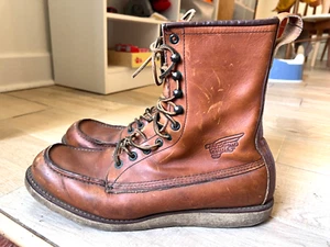 Mens RED WING Traction Tred 8" Soft Toe Lace Leather Boots size 14 - Picture 1 of 7