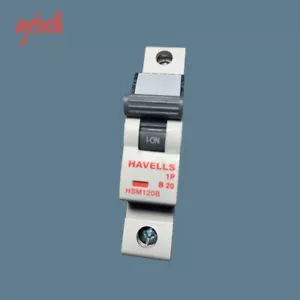 NUOVO HAVELLS HSM120B MCB HAVELLS 20 AMP MCB 20A B20 TYPE B SP 6kA HOME SAFE-PRO - Foto 1 di 5