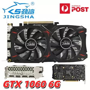 JINGSHA NVIDIA GeForce GTX 1060 6G Graphics Card GDDR5 HDMI Gaming Video GPU AU - Picture 1 of 15