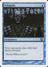 1X Telepathy - Eighth Edition - Spanish, FOIL NM/EX MTG CARD