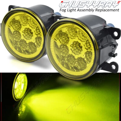 2pc LED Driving Fog Light Lamp Front Bumper Light Driver + Right Passenger Side - Image 1 of 4