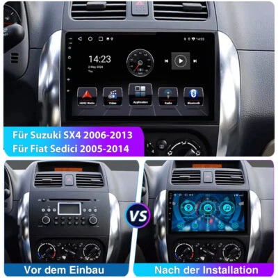 2+64GB Für Suzuki SX4 Fiat Sedici 06-13 Autoradio CarPlay Android13 BT GPS Navi - Bild 1 von 4