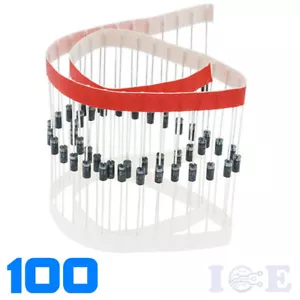 100pcs 1N4002 IN4002 1A 100V Rectifier Diode USA SELLER Fast Shipping 4002 - Picture 1 of 4