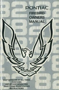 1982 Pontiac Firebird Owners Manual User Guide Reference Operator Book Fuses OEM - Picture 1 of 1