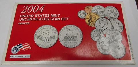 2004 Denver United States Mint Uncirculated Coin Set Cover