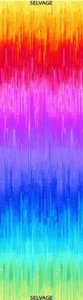 Blender Fabric - Nightlife Electric Rainbow Stripe - Timeless Treasures YARD - Picture 1 of 1