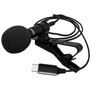 Micrófono de grabación de teléfono micrófono condensador con cable clip micrófono USB-C - Imagen 1 de 12