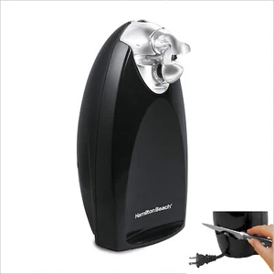 Hamilton Beach Heavyweight Countertop Electric Can Opener Black +Knife Sharpener - Picture 1 of 10