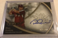 2020 Tier One Talent On Card Auto RHYS HOSKINS #’d 052/100 Phillies Signed