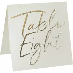 Carte numeriche da tavolo Club verde 1 - 12 decorazione matrimonio bianco e oro double face - Foto 1 di 2