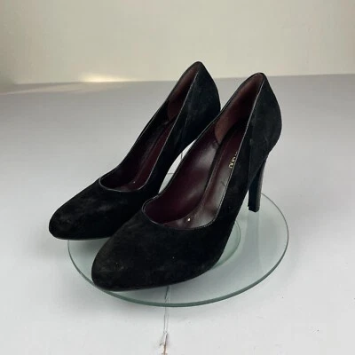 Vanessa Bruno Tacones 6 39 Negro Gamuza Tacón Alto - Imagen 1 de 4