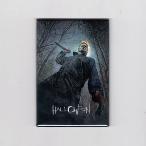 HALLOWEEN (2018) / ILLUSTRATED 2" X 3" MOVIE POSTER MAGNET michael myers horror - Picture 1 of 2