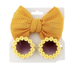 2pc set Baby- Todler Headband with daisy sunglasses - Picture 1 of 2