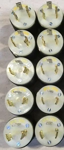 Lot of (10) Hubbell 2611 30A 125V 2 Pole 3 Wire Twist Lock Male Cord Cap L5-30P - Picture 1 of 5