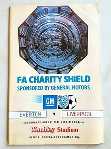 Charity Shield Everton v Liverpool 18 agosto 1984 programa excelente estado - Imagen 1 de 4