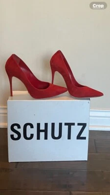 Zapatos de gamuza rojos para mujer SHULTZ talla 7 Foto 1 de 4