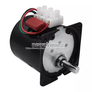 1 motor de CA #2 sincronizado engranaje de reducción de engranajes de metal AC110V/220V 2.5-110 rpm 14W - Imagen 1 de 7