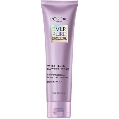 L’Oréal Paris Blow Dry Primer for 48 HR Frizz Control, Sulfate Free, EverPure - Image 1 of 4