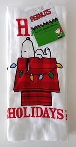 Snoopy Home Peanuts / Juego de 2 paños de cocina toalla de cocina / NUEVO EE. UU. - Imagen 1 de 15