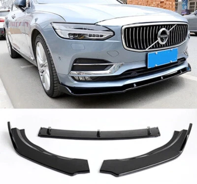 VOLVO S90 II 2016+ SOTTO PARAURTI ANTERIORE ABS NERO LUCIDO SPLITTER -3P- - Imagen 1 de 4