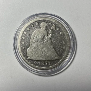 1873 Seated Liberty Dollar Lower Mintage Cleaned - Picture 1 of 2