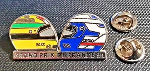 Formel 1 Motorsport Pin Grand Prix 1991 France Alain Prost 41x19mm emailliert - Bild 1 von 1