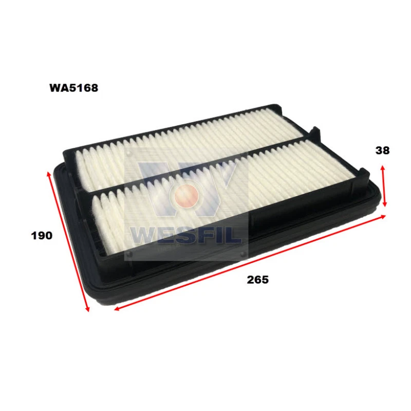 WESFIL AIR FILTER FOR NISSAN NAVARA RX ST-X D40 YD25DDTI - image 1 of 1