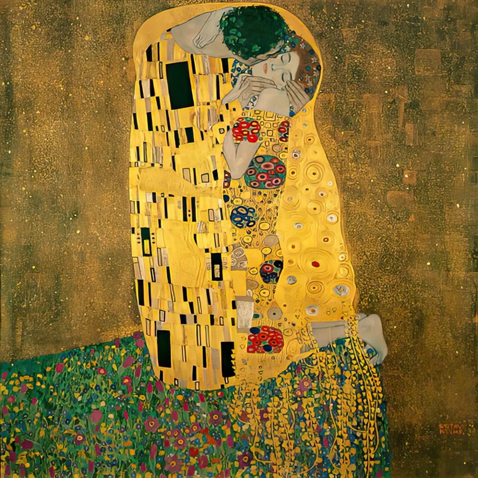 Póster "El beso" de Gustav Klimt impresión giclee 17 x 22 Foto 1 de 3