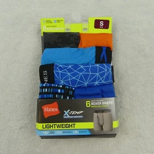 Hanes Underwear Boys Small 6/8 Boxer Briefs Lightweight XTemp 6 Pairs - Picture 1 of 22