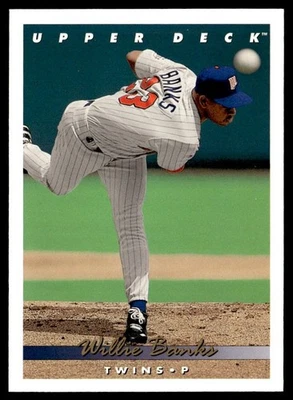 1993 Upper Deck Willie Banks Minnesota Twins #686 - Image 1 of 2