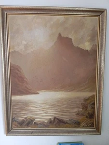 Öl Gemälde Carl Schwigell Seekogel Mit Rifelsee Tirol 1955 Original - Bild 1 von 4