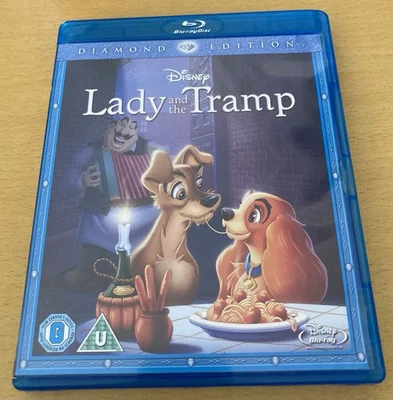 DISNEY LADY AND THE TRAMP (Blu-ray, 2012) 15 IN GOLD ON SPINE DIAMOND EDITION - Image 1 of 4