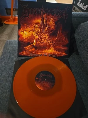 БЕССМЕРТНЫЙ - проклятый в черном LP - прозрачный цветной винил оранжевый черный металл классический - Изображение 1 из 4