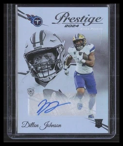2024 Panini Prestige #356 Dillon Johnson Xtra Points Signatures Premium - Imagen 1 de 2