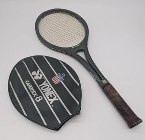Vintage 1970's 80s Yonex Carbonex 8 Tennis Racquet CAB-8 * 4-5/8 Grip  w/Cover - Picture 1 of 9