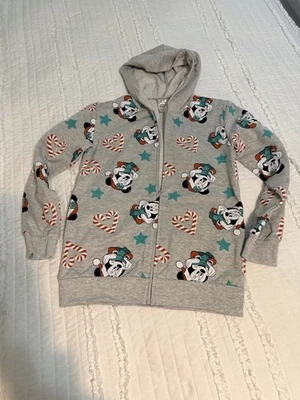 Nuevo Disney Minnie Mouse Cremallera Sudadera con Capucha Niñas M 10-12 Vacaciones Navidad Foto 1 de 3