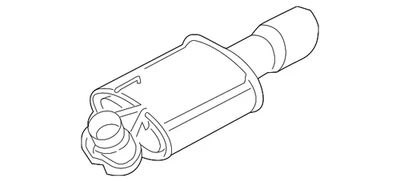 Tubo de escape original Ford 2015-2017 FL1Z-5201-B Foto 1 de 4