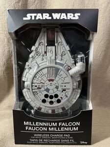 Star Wars Millennium Falcon Wireless Light Up Phone Charger Pad Apple Android - Picture 1 of 13