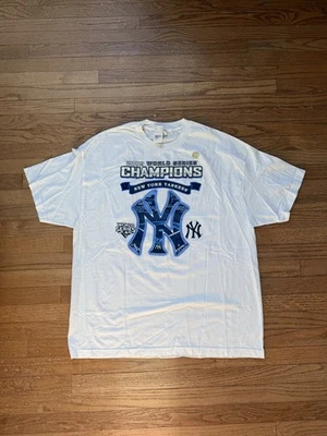 Новый с Ярлыками New York Yankees рубашка мужская 2XL белый 2009 World Series чемпионов MLB - Изображение 1 из 4