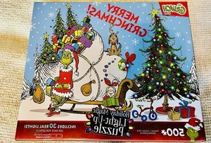Buffalo 500 Piece The Grinch Holiday Magic Light Up Interlocking Puzzle - Picture 1 of 5