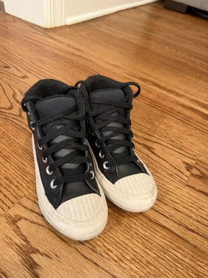 Converse Unisex Kids' Chuck Taylor High Top Boot Black Size 12 Climate Counter - Image 1 of 4